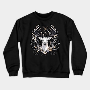 Elk deer nature Scandinavian forest Crewneck Sweatshirt